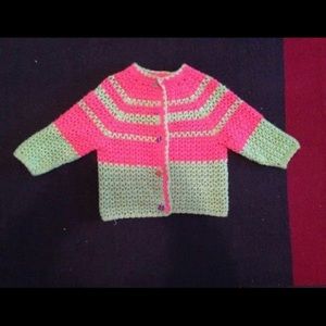 Hand made sweater approximately size 6